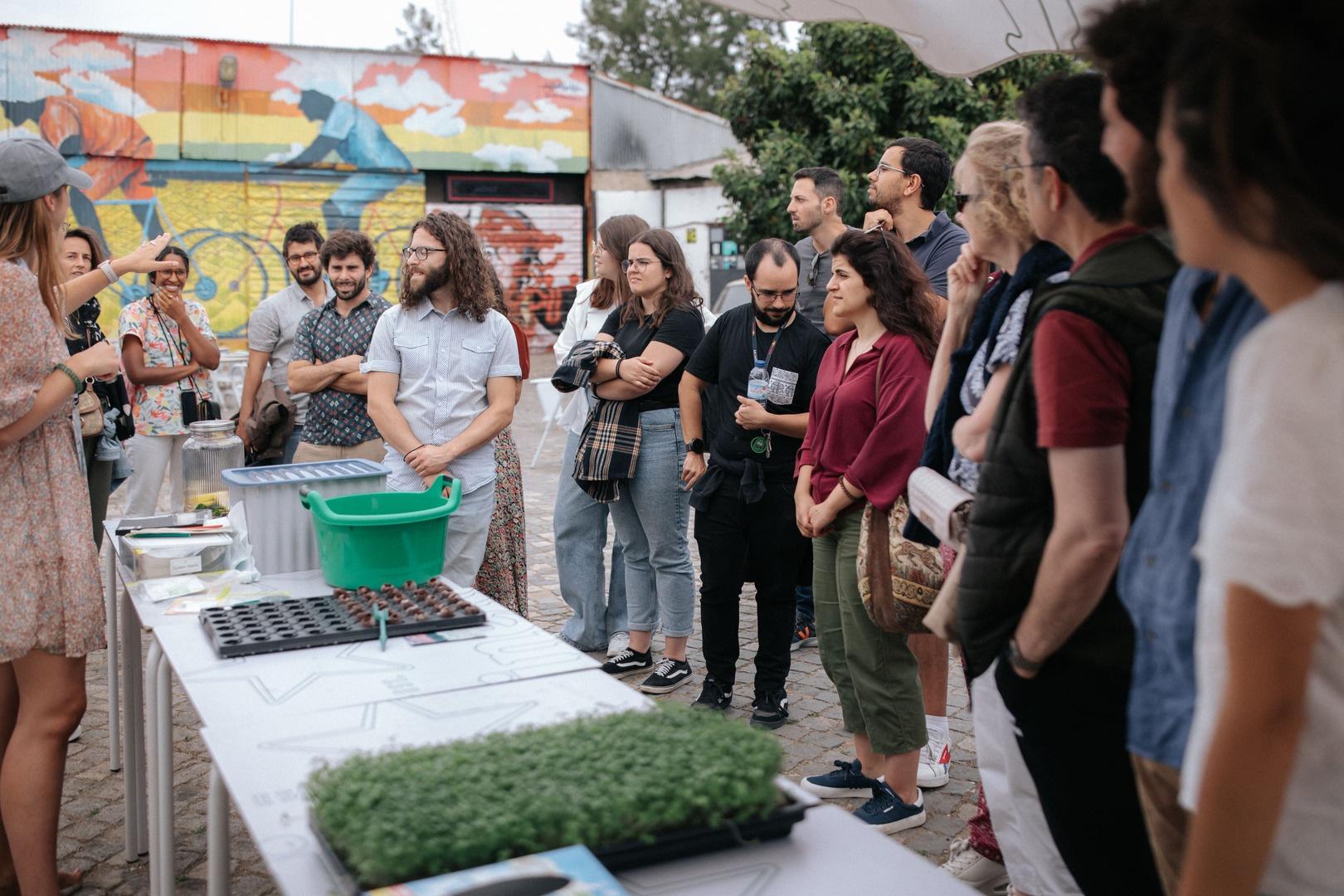 Picture of sowing workshop at Raiz in Lisbon, Portugal