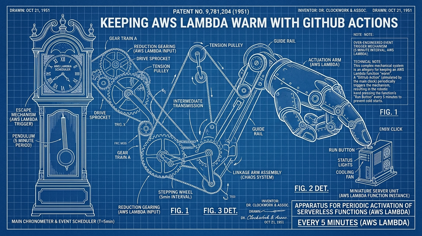 How to Keep Your AWS Lambdas Warm with GitHub Actions (And Why You're Committing Architectural Heresy)