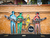 colourful brick wall art of the Beatles band playing 