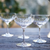 Vintage list champagne glasses