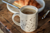 A breakfast with coffee in a splatter mug from Wren & Wilder
