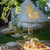 garden picnic with grey tent and charcutiere board