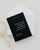 black wedding save the date invitation layout