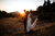 Golden hour mountains wedding