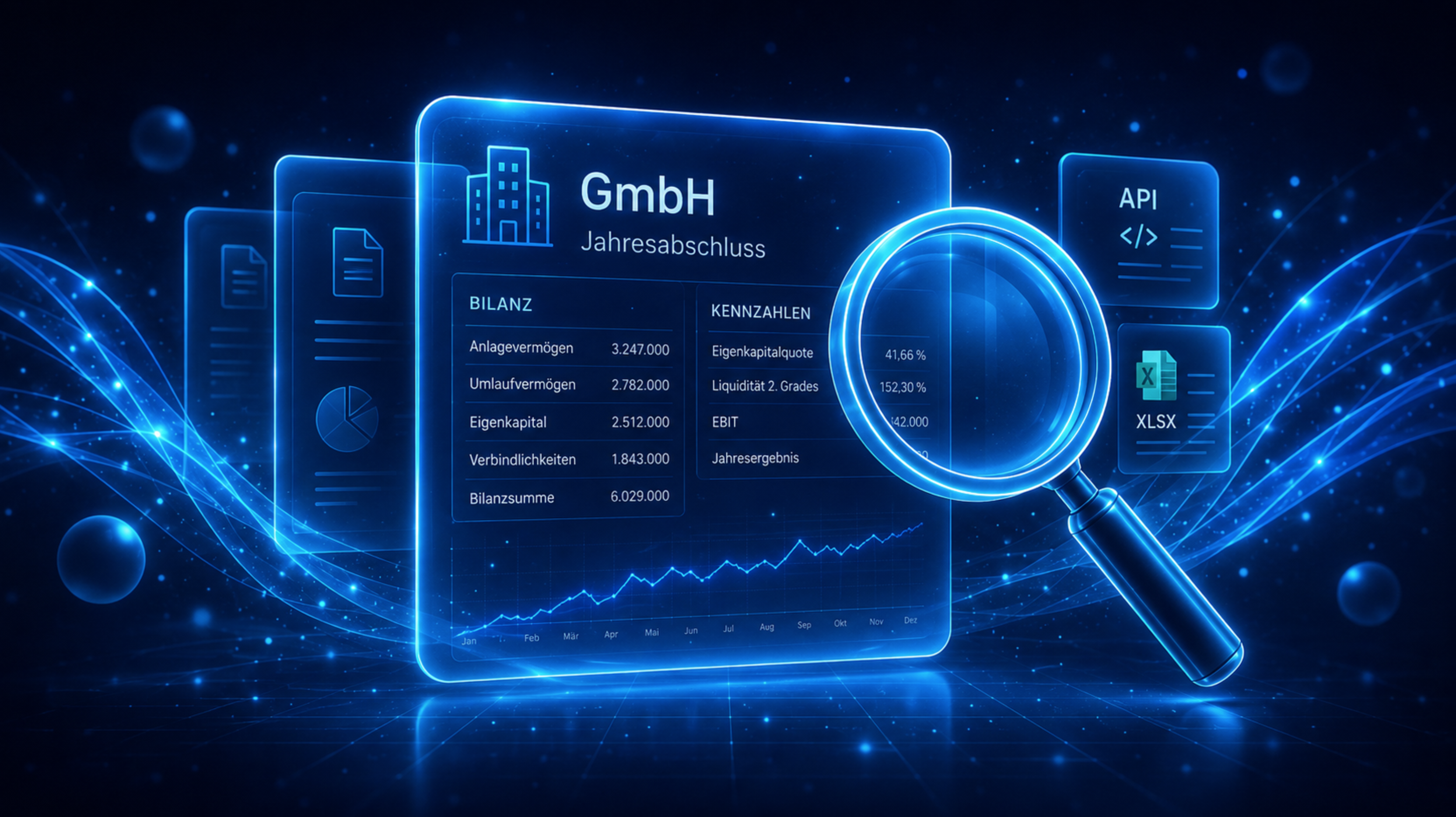Jahresabschluss einer GmbH einsehen: 3 Wege – kostenlos, strukturiert und mit Export nach Excel