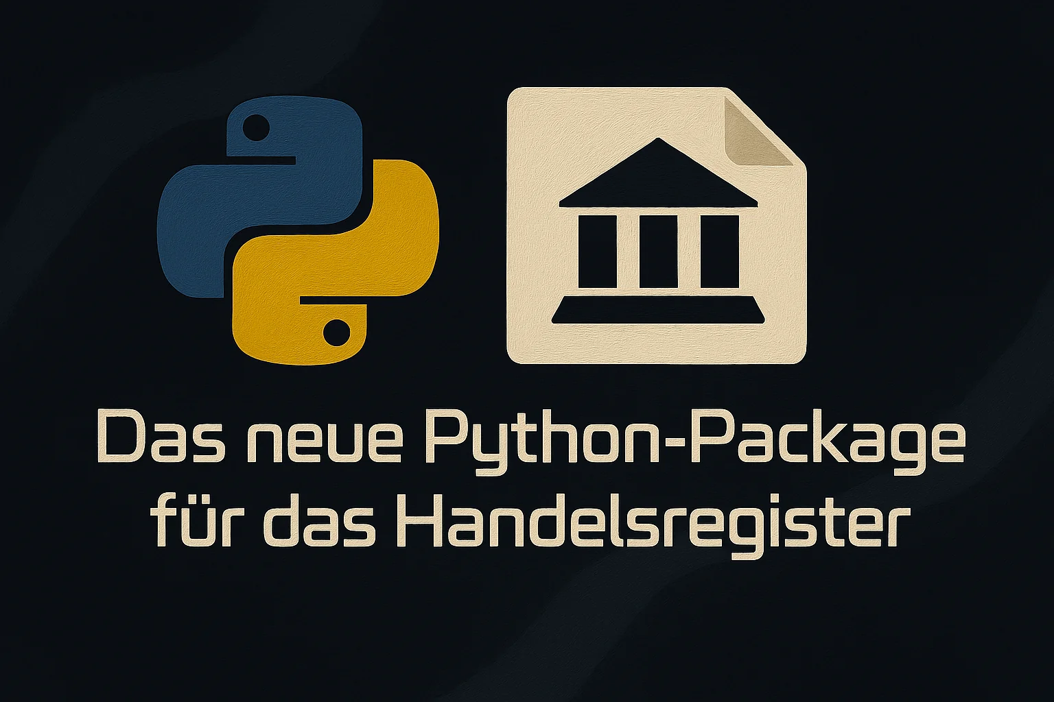 Graphic for the release of the Handelsregister.ai Python SDK