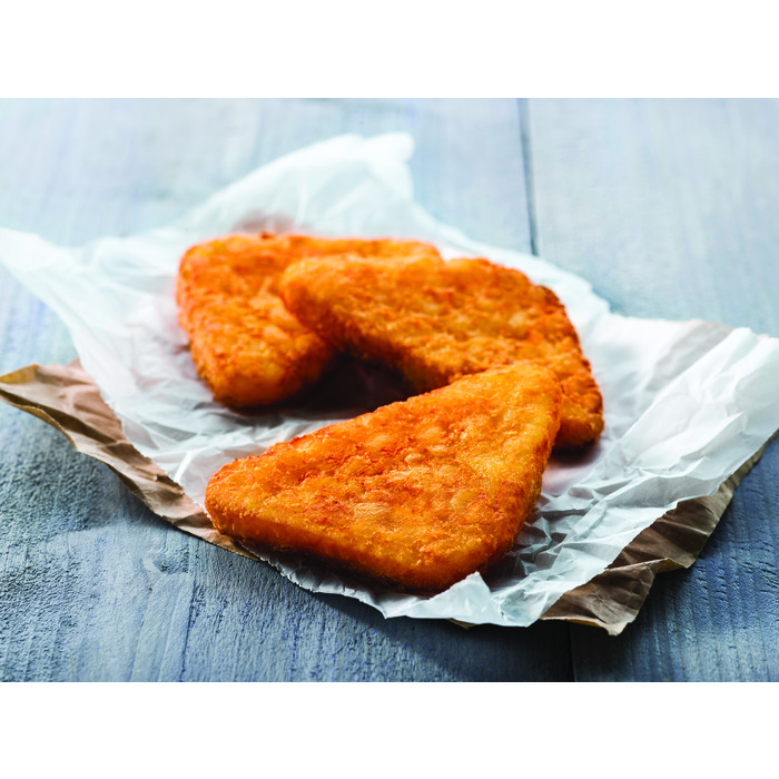 Lamb Weston Hash Browns Triangles Box 10x1kg - Adams Food Service