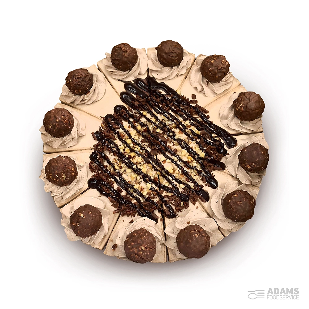 Ferrero Rocher Cheesecake 12ptn Adams Food Service