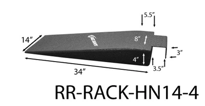 4" High Hook Nosed Rack Ramp - Set of 2