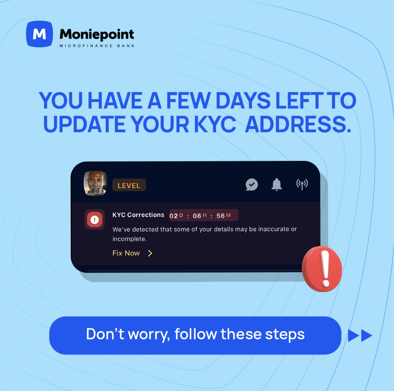 KYC Update: How to Update Your Physical Address on the Moniepoint Banking App