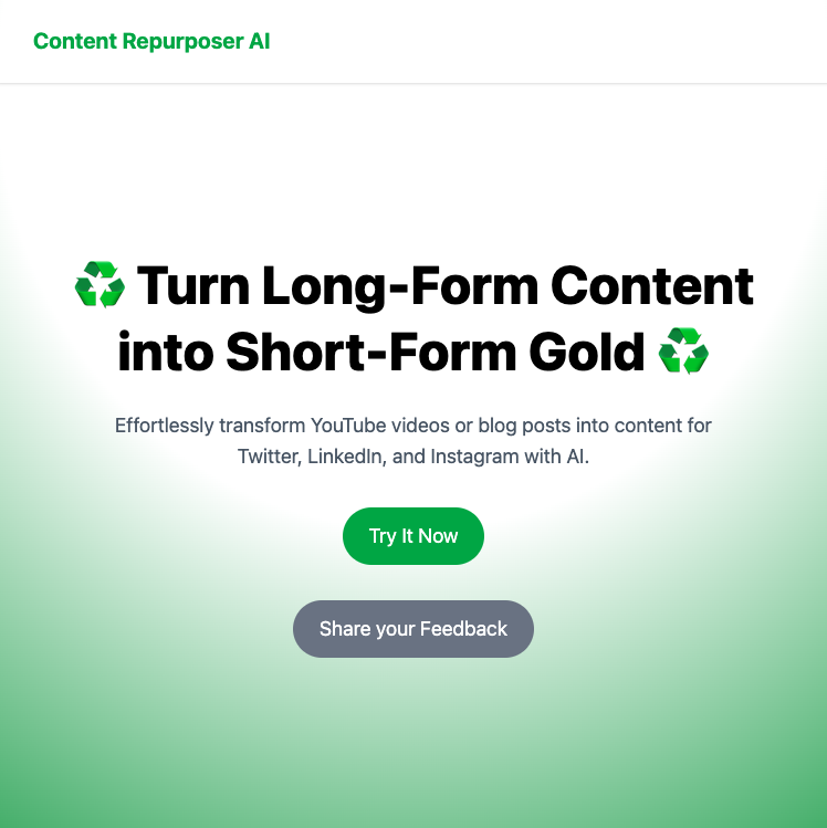 Content Repurposer AI