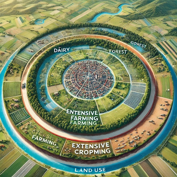 How Von Thunens theory could have prevented global food sgortages