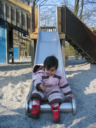 Slide for tower/embankment
