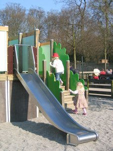 Slide for tower/embankment