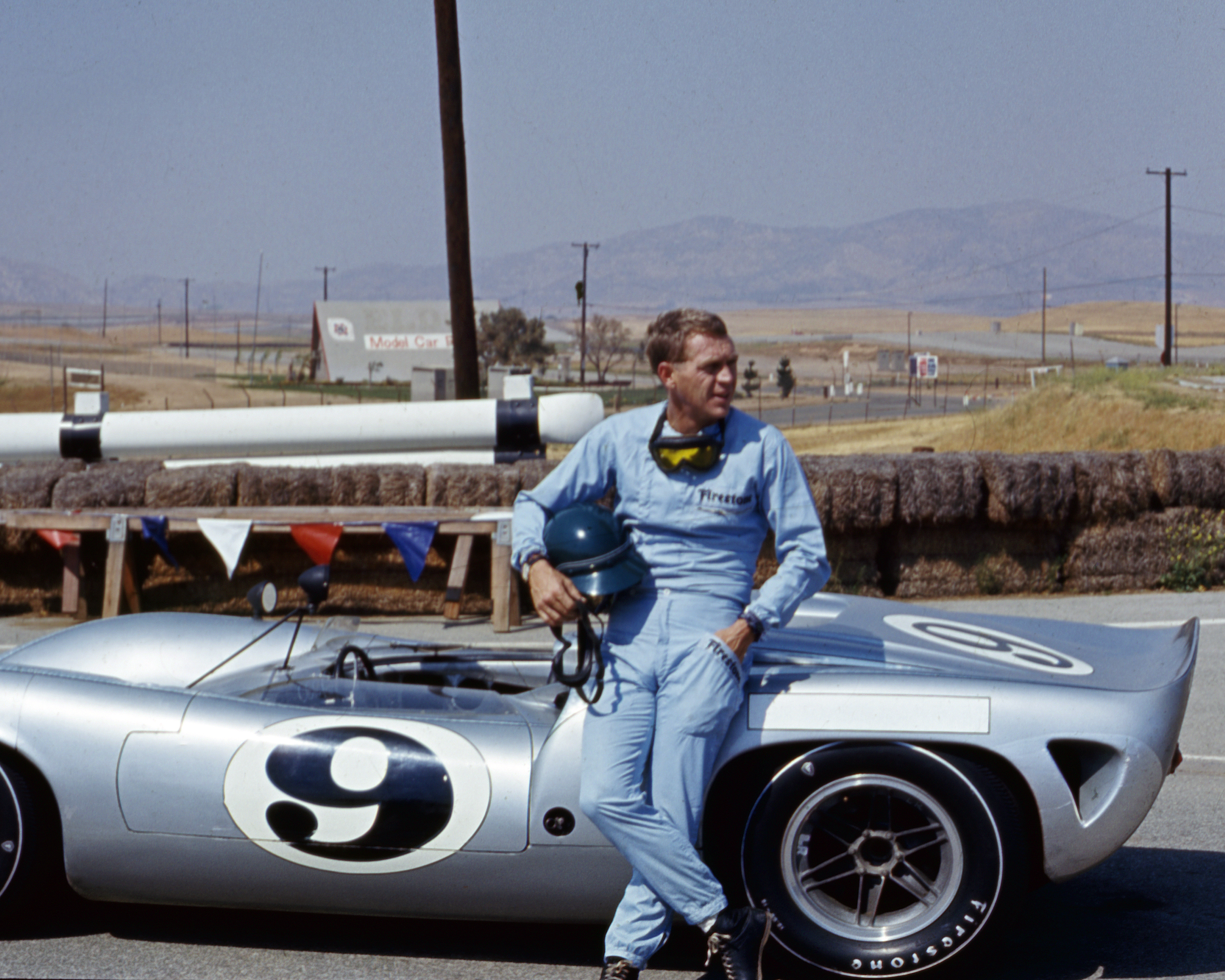 Steve McQueen for Sports Illustrated, Lola T70 Mk1 at Riverside Raceway, California, July 1966