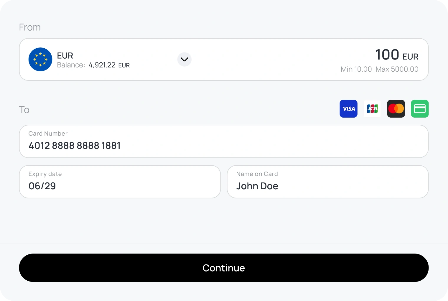 Send Money to Another Card!