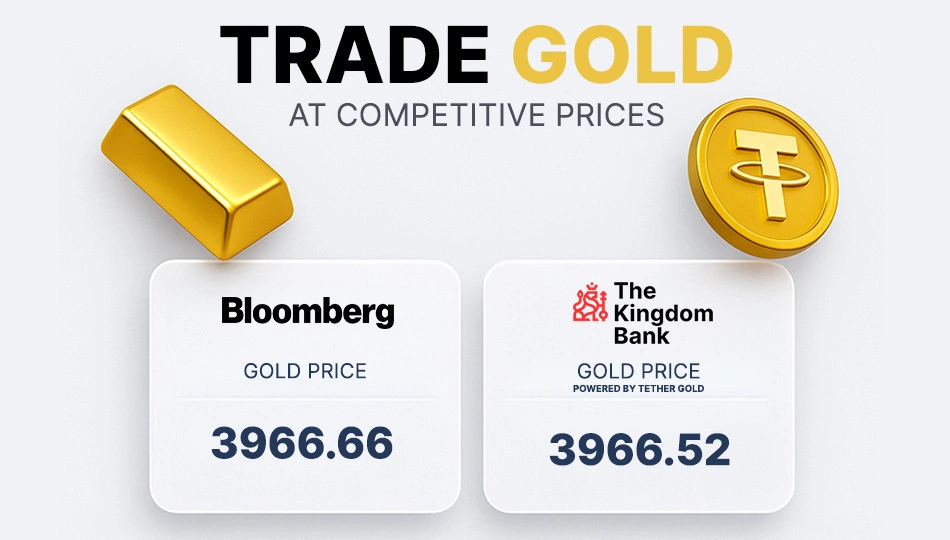 Trade GOLD via Tether Gold (XAUT) with The Kingdom Bank Now!