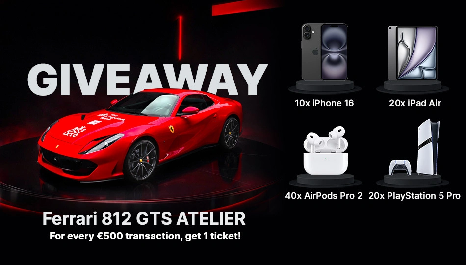 2026 Giveaway: A Brand New Ferrari, iPhone, iPad, PlayStation & More!