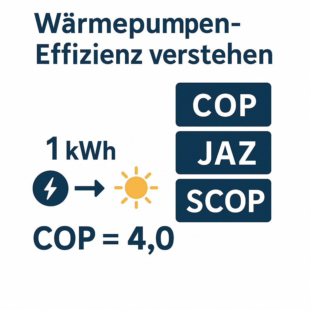 Stromverbrauch & Effizienzkennzahlen von Wärmepumpen verständlich erklärt