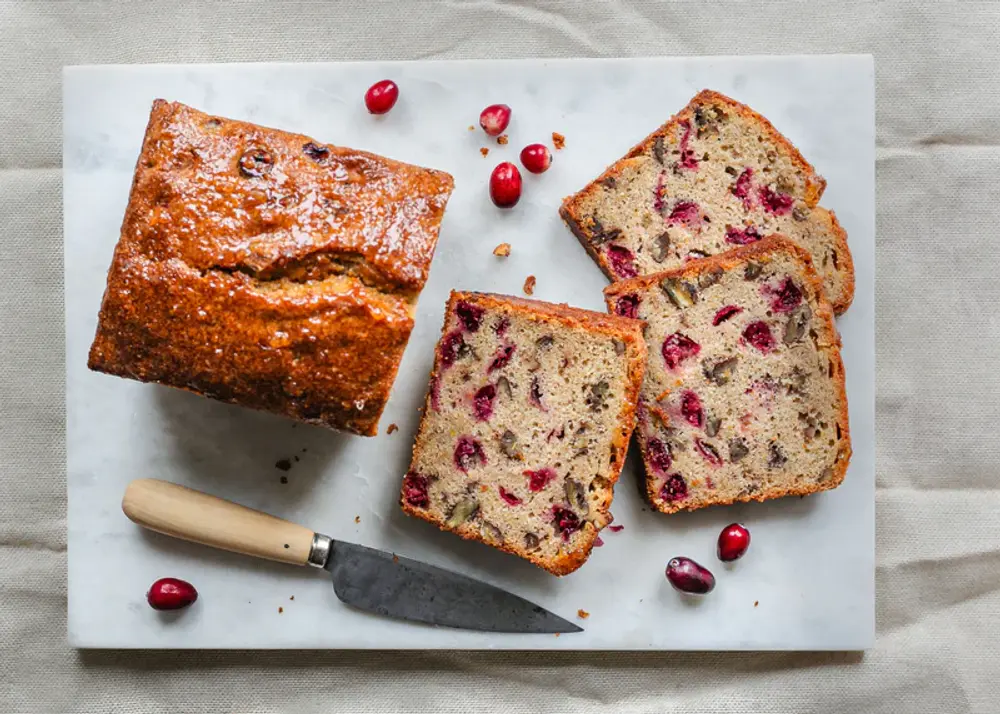 Cranberry, Citrus and Pecan Loaf Cake