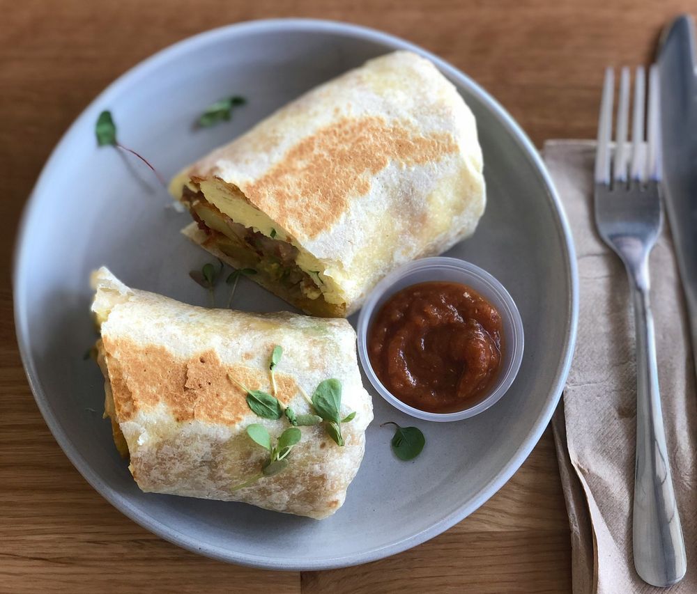 Mediterranean Breakfast Burrito