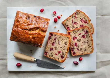 Cranberry, Citrus and Pecan Loaf Cake