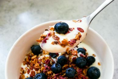 Greek Yoghurt Bowl with Fruit, Nuts and Honey 