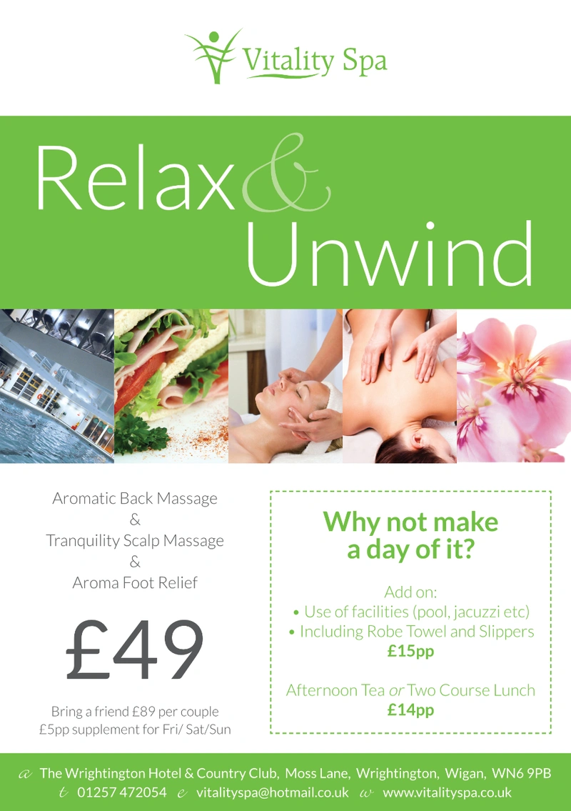 Relax & Unwind<br>Leaflet Design