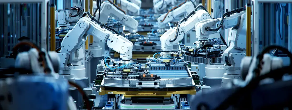Robotic Arm Assembling Parts on an Assembly Line