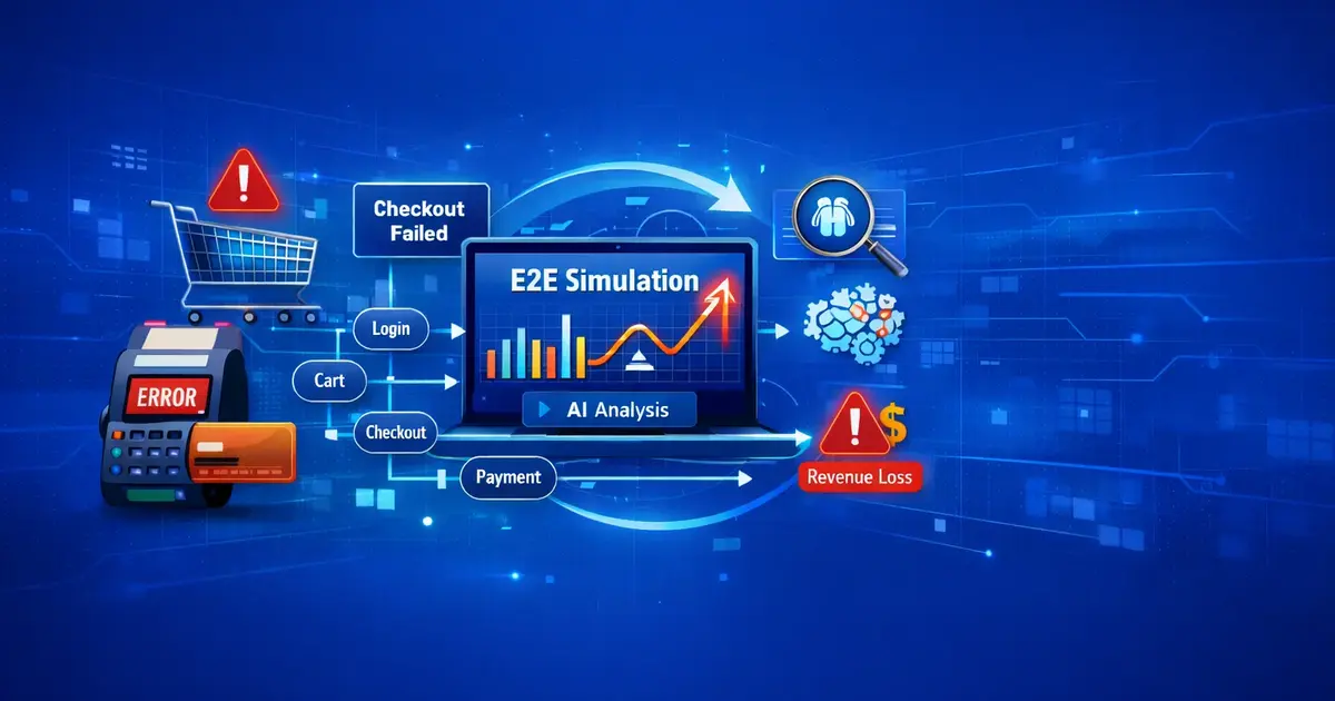 Advanced simulation of critical flows: checkout, login, and payment processes