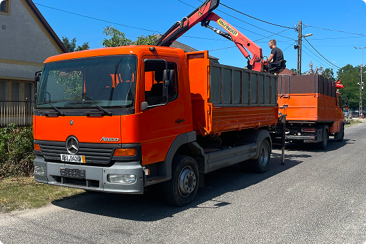 Faanyag elszállítása