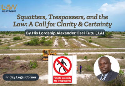 Squatters, Trespassers, and the Law: A Call for Clarity & Certainty