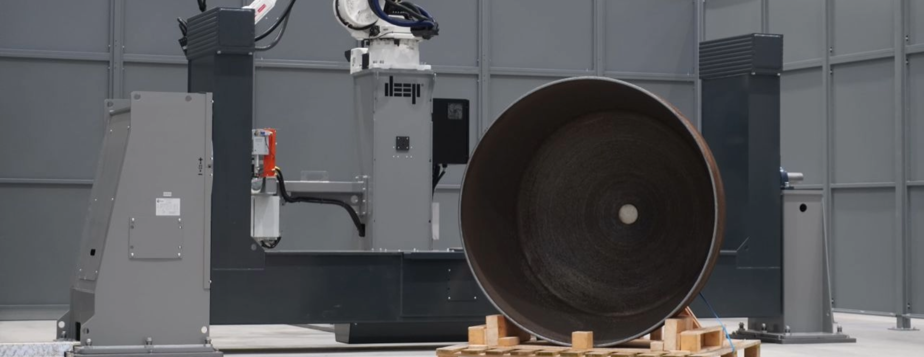 Timelapse footage of a metal part being 3D printed using wire arc additive manufacturing (WAAM)