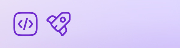 Two decorative Icons on light pale background.