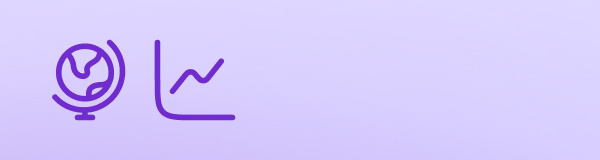 Two decorative Icons on light pale background.