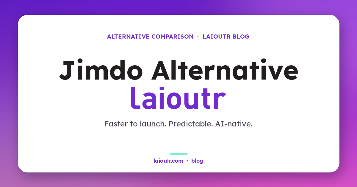 Jimdo vs laioutr