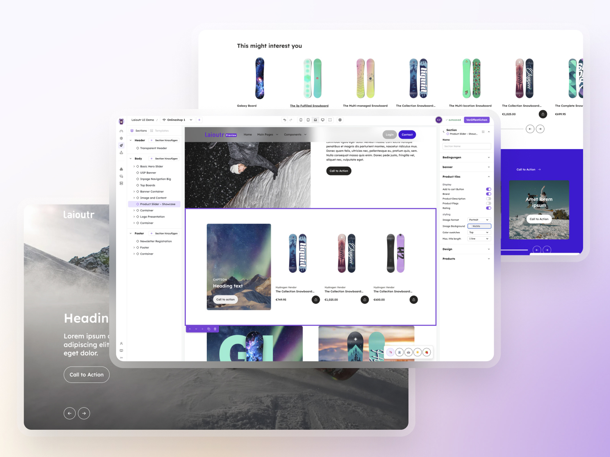 Laioutr – Studio  The Visual Page Builder