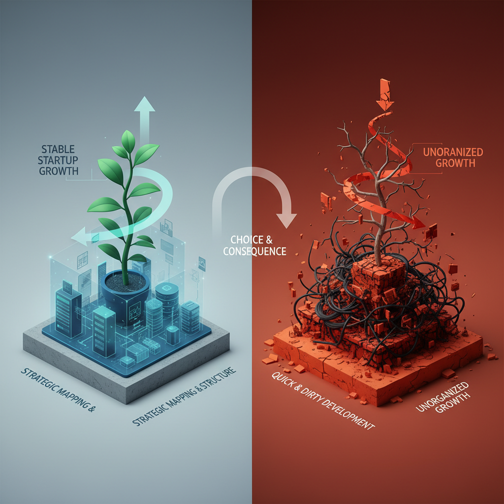 Ne construisez pas votre Startup sur des sables mouvants : Pourquoi cartographier votre SI est votre meilleur atout croissance
