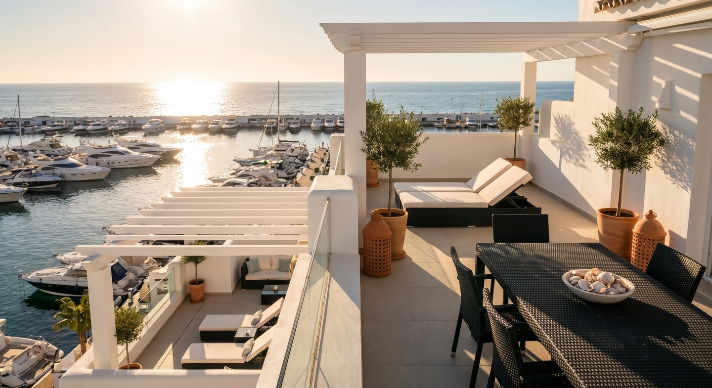 Penthouse Duplex with Marina Views and Rental Licence, La Duquesa