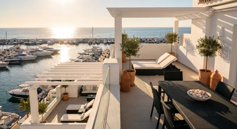 Penthouse Duplex with Marina Views and Rental Licence, La Duquesa