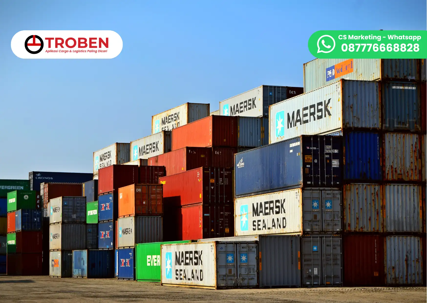 Jasa Pengiriman Kontainer 20 & 40 Feet Harga Termurah
