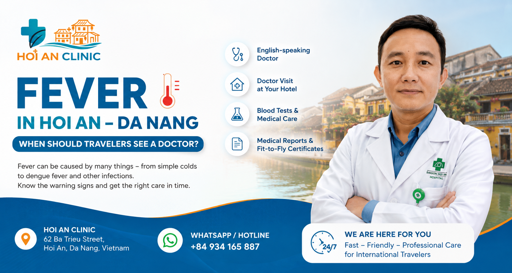 Fever in Hoi An – Da Nang: When Should Travelers See a Doctor?