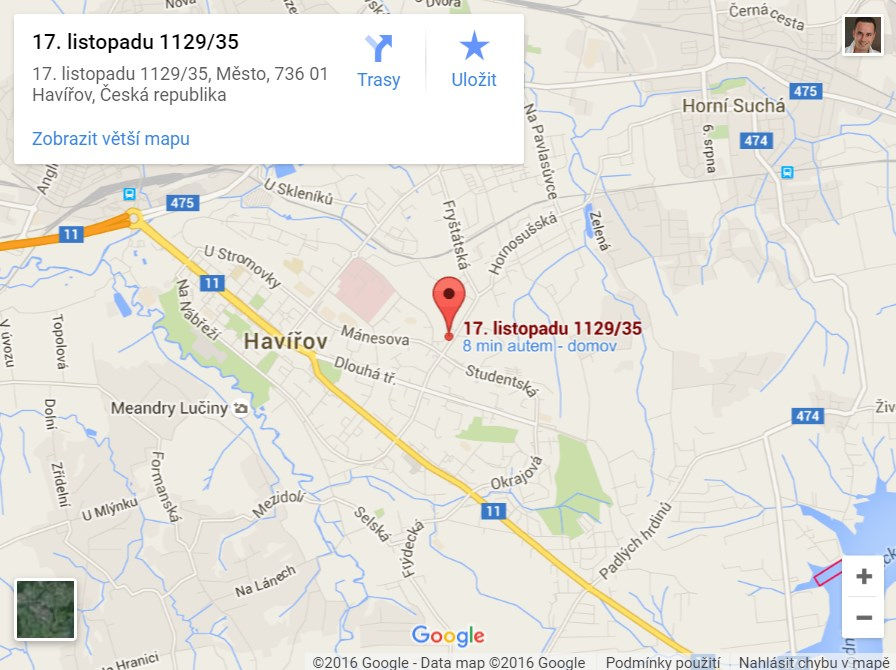 Mapa – 17. listopadu 35, přízemí